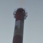 Rad na visini, farbanje dimnjaka